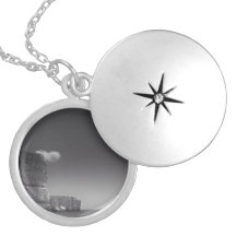 Black & White Sea Against Rocks Portugal Lockets
