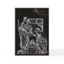 black white silver nativity