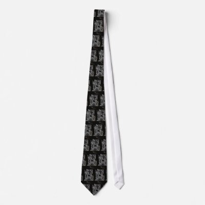 black white silver nativity custom ties by BlayzeInk