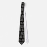 black white silver nativity ties