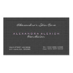 Black & White Simple Linen Texture Business Card Template