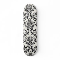 BLACK WHITE SKATE BOARD