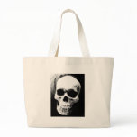 Black & White Skull Tote Bags
