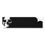Black & White Skull Bumper Stickers