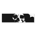 Black & White Skull bumper stickers