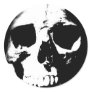 Black & White Skull