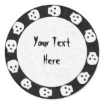 Black-White Skull Stickers