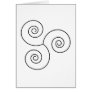 Black/White Spiral of Life Cards