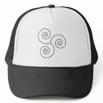 Black/White Spiral of Life Hats