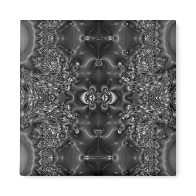 Black & White Starry Night Magnet by lioneyes