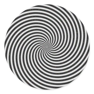Black & White Swirl Optical Illusion by JuJuGarden