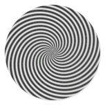 Black & White Swirl Optical Illusion stickers