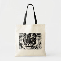 Black & White Tiger Bags