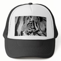 Black & White Tiger Hat