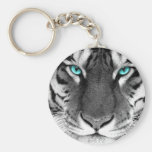 Black White Tiger Keychains