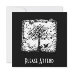 Black & White Tree Butterfly Silhouette