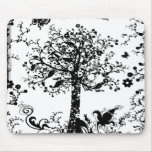 Black & White Tree Butterfly Silhouette