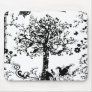 Black & White Tree Butterfly Silhouette