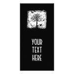 Black & White Tree Butterfly Silhouette photo cards