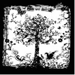 Black & White Tree Butterfly Silhouette photo sculptures