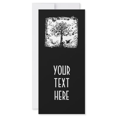 Black & White Tree Butterfly Silhouette by VoXeeD
