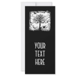 Black & White Tree Butterfly Silhouette rack cards