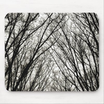 Black & White Trees mousepad by BluePlanet