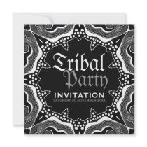 Black White Tribal Mediaeval Gothic Party