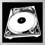 Black & White Turntable posters
