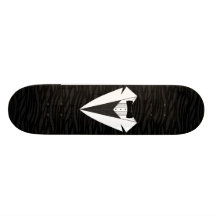 Black/White Tuxedo Custom Skate Board
