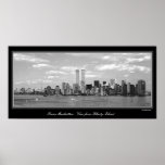 Black & White Twin Towers poster posters