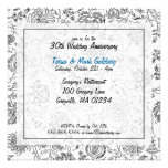 Black & White Wedding Anniversary Invitations