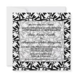 Black White Wedding invitations Announcements
