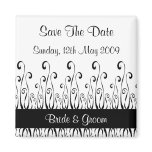 Black & White Wedding - Save The Date