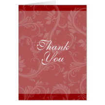 Black white wedding "thank you" floral greeting cards