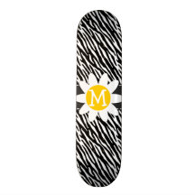 Black & White Zebra; Spring Daisy Skate Board Decks