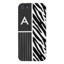 Black & White Zebra Stripes iPhone 5 Case