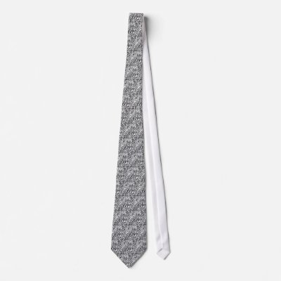 Black & White Zebra Tie by JuJuGarden