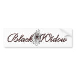 Black Widow Bumper Stickers
