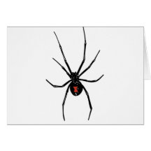 black widow on your greeting cards