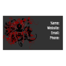 Black Widow Spider Business Card