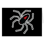 black widow spider greeting cards