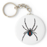 Black Widow Spider Keychain