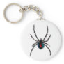 Black Widow Spider Keychain