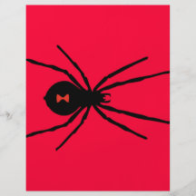 Black Widow Spider Personalized Flyer