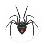 Black Widow Spider Stickers