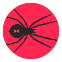 Black Widow Spider Sticker