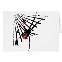 Black Widow Spider T-Shirts and Gifts! Greeting Cards