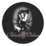 Black Widow Round Stickers