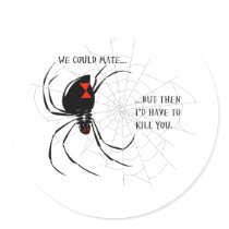 Black Widow Sticker